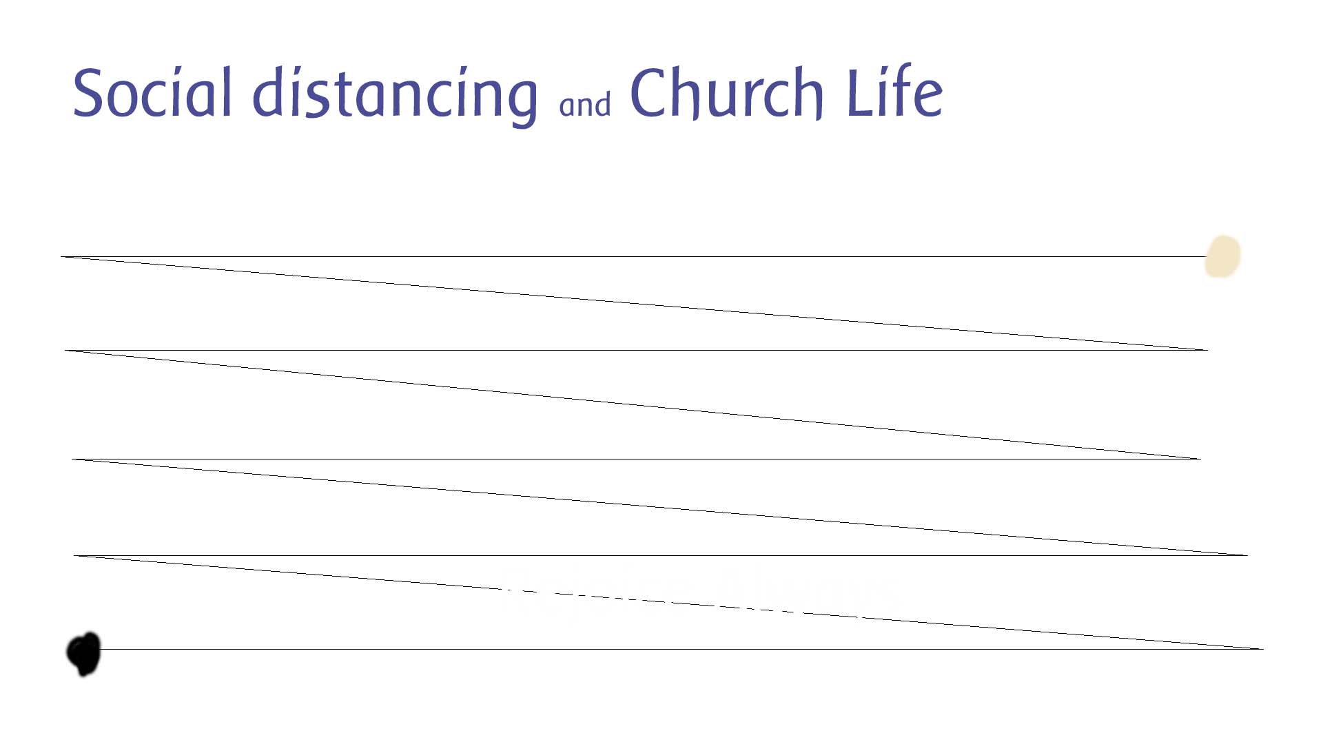Social distancing and church